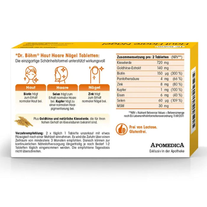 Dr. Böhm Haut Haare Nägel, 60 St. Tabletten