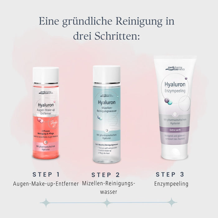 Medipharma Cosmetics Hyaluron Augen-Make-up Entferner, 200 ml Flüssigkeit