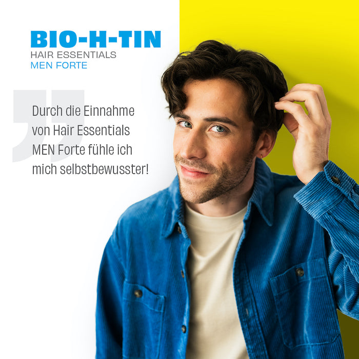BIO-H-TIN Hair Essentials Men forte: Abgestimmte Nährstoffkombination für Männerhaare, 90 St. Kapseln