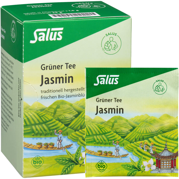 Grüner Tee Jasmin bio Salus, 15 St FBE