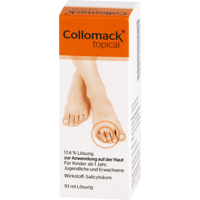 Collomack topical Lösung bei Hühneraugen und Hornschwielen, 10 ml Lösung