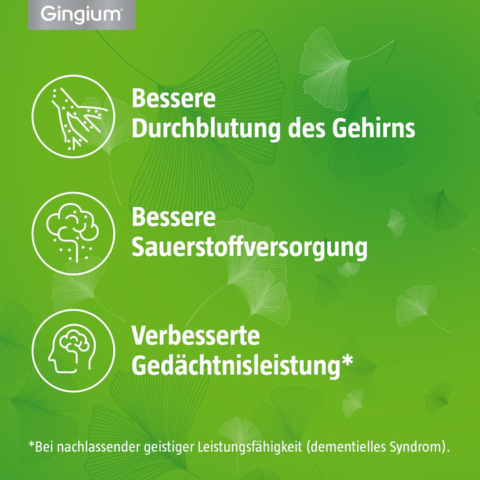 Gingium 120 mg Filmtabletten, 120 pc Tablettes