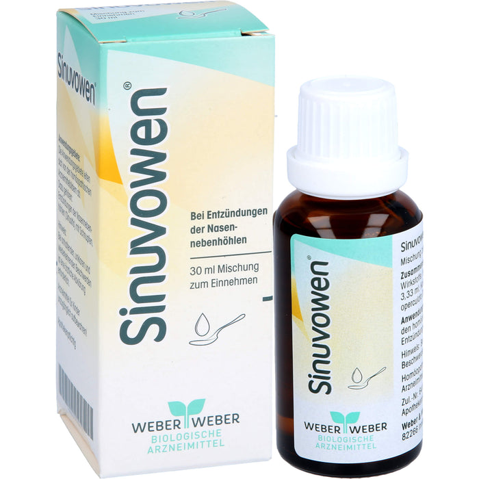 Sinuvowen Mischung bei Entzündungen der Nasennebenhöhlen, 30 ml Solution