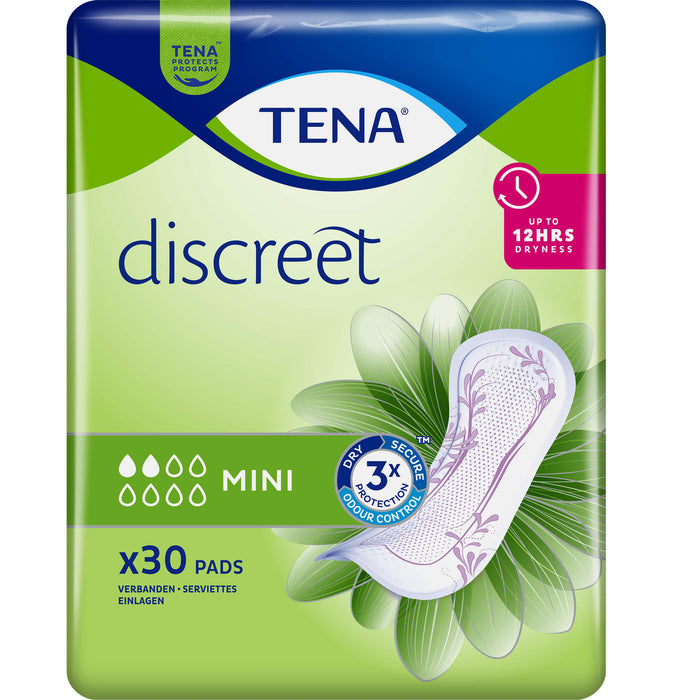 TENA Discreet Inkontinenzeinlagen Mini, 30 pcs. Insoles