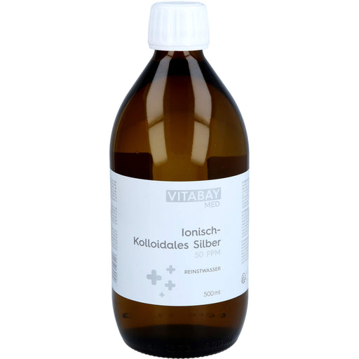 Kolloidales Silber 50 PPM Reinheitsstufe 99,99 %, 500 ml FLU