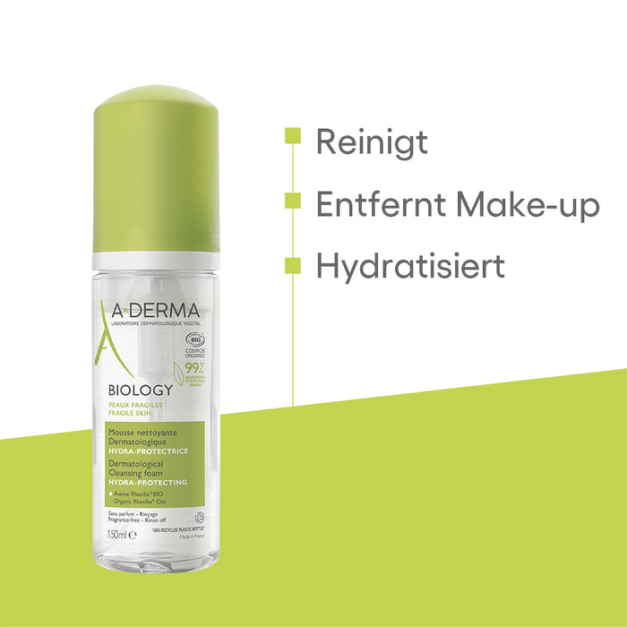 A-DERMA BIOLOGY Reinigungsschaum, 150 ml Foam