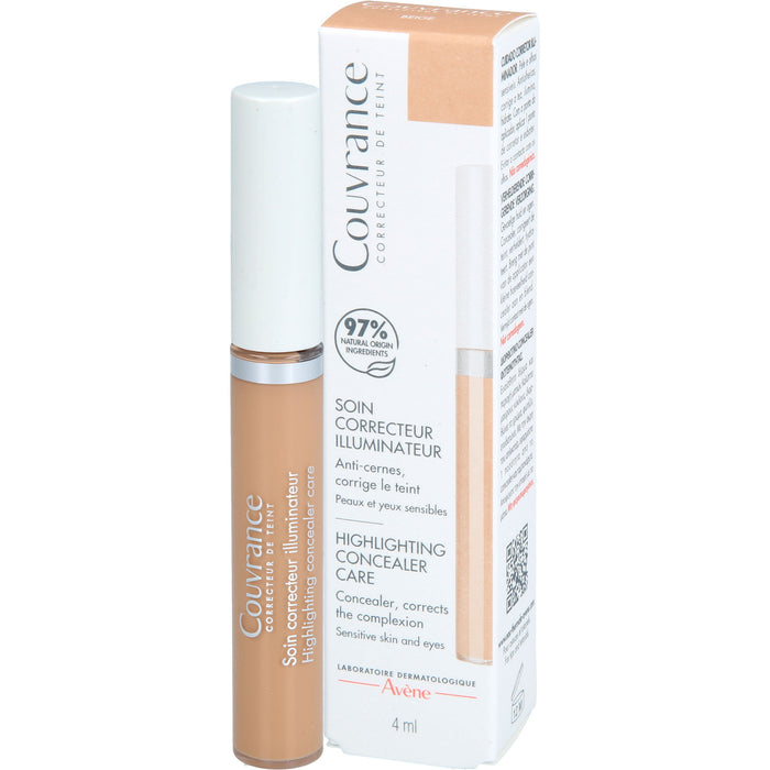 Avène Couvrance korrigierender Pflege-Concealer beige für empfindliche Haut, 4 ml Cream