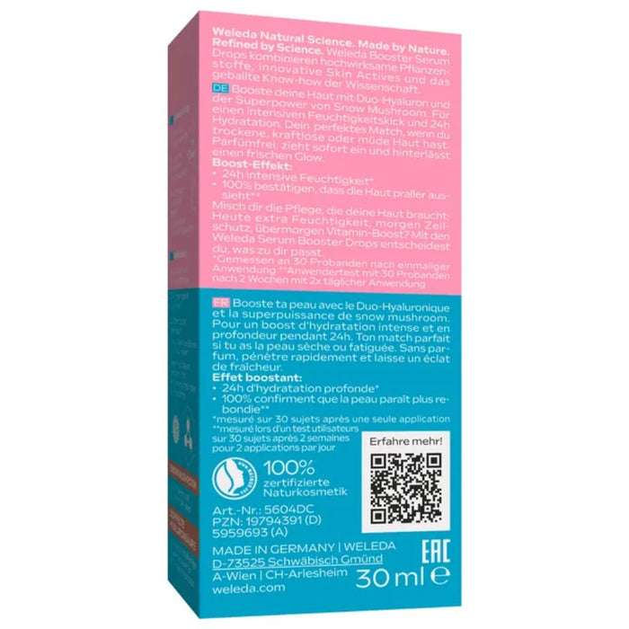 WELEDA Hyaluronic Moisture Serum Drops 24h Feuchtigkeit, 30 ml Solution