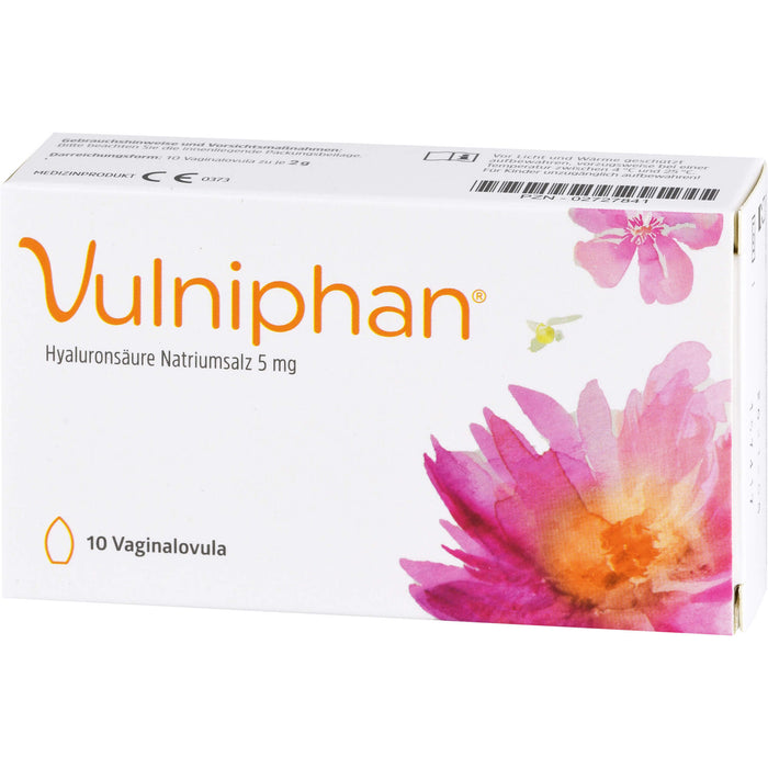Vulniphan Vaginalovula bei Atrophie und Dystrophie der Vaginalschleimhaut, 10 St. Zäpfchen