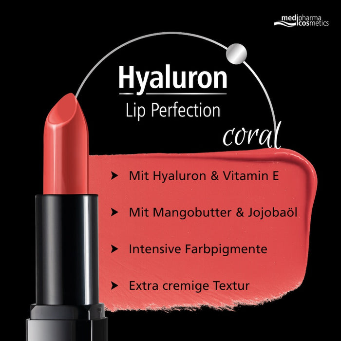 medipharma cosmetics Hyaluron Lip Perfection Lippenstift coral, 4 g Stift