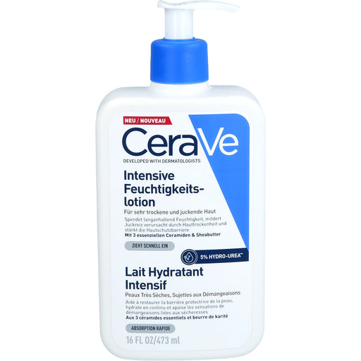CeraVe Intensive Feuchtigkeitslotion für sehr trockene und juckende Haut, 473 ml Creme