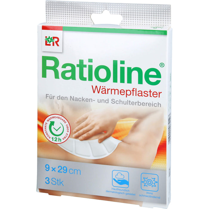 Ratioline Wärmepflaster Nacken / Schulter 29 x 9 cm, 3 pc Pansement