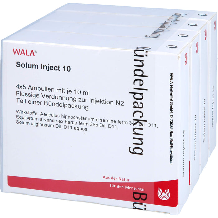 WALA Solum Inject 10 flüssige Verdünnung, 20 pcs. Ampoules