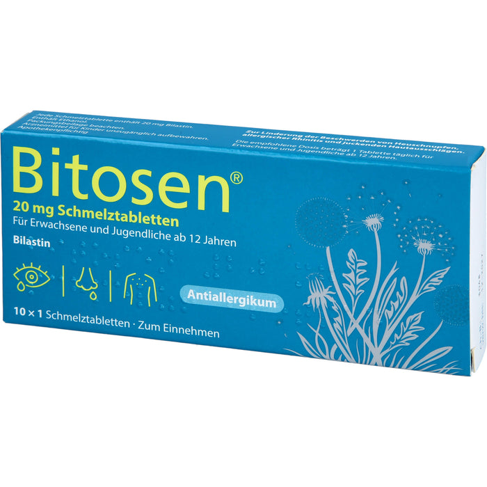 Bitosen 20 mg Schmelztabletten bei Allergien, 10 pcs. Tablets