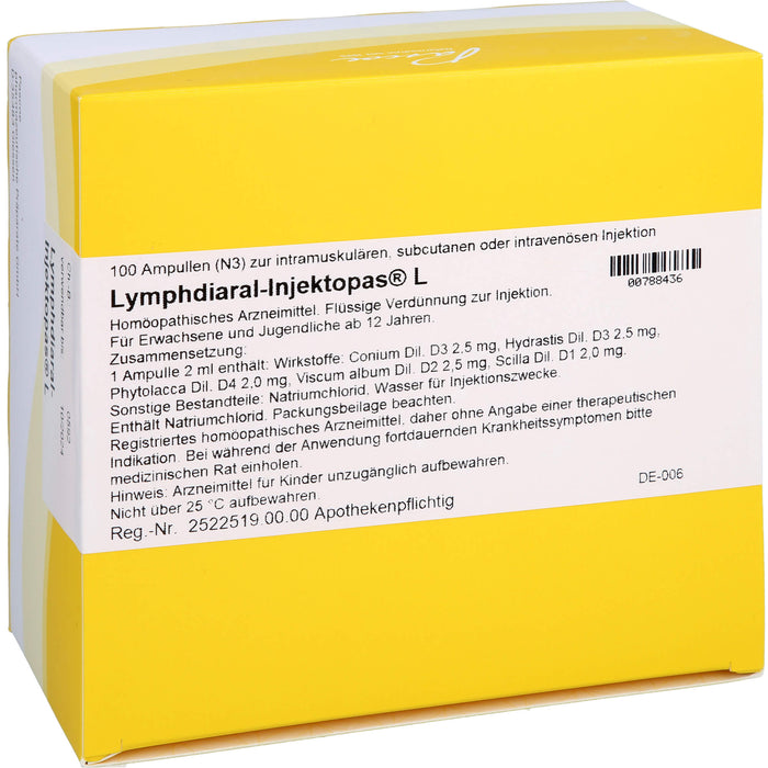 Lymphdiaral-Injektopas  L, 100 pc Ampoules