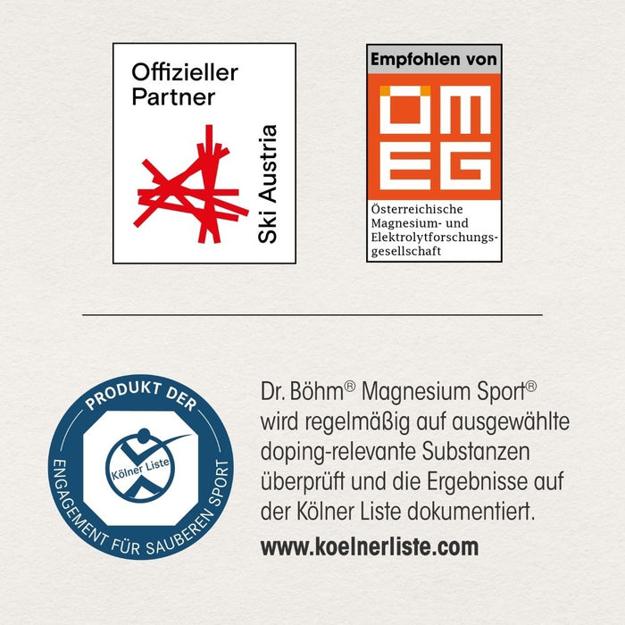Dr. Böhm Magnesium Sport Sticks, 40 pc Sachets