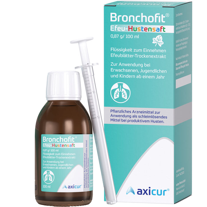 Bronchofit  Efeu-Hustensaft, 0,87 g/100 ml, Flüssigkeit zum Einnehmen, 100 ml Solution