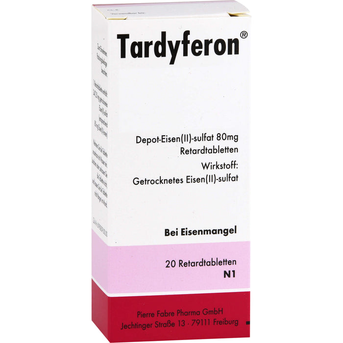 Tardyferon Retardtabletten bei Eisenmangel, 20 pc Capsules