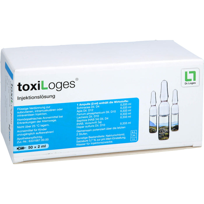 Toxi-Loges Injektionslösung, 50 pc Ampoules