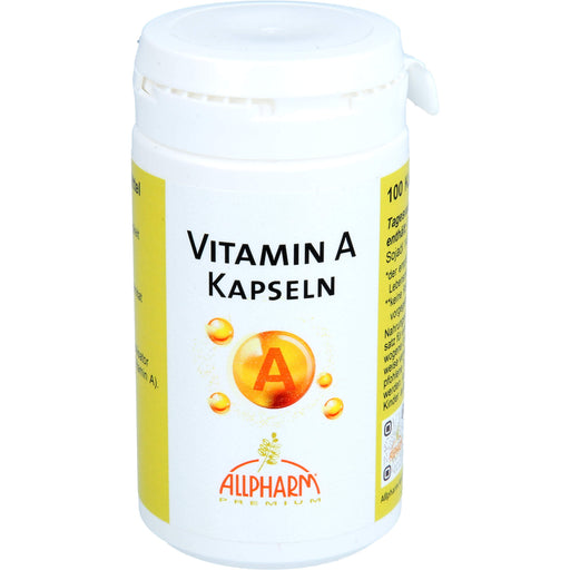 ALLPHARM Vitamin A 2500 i. E. Kapseln trägt zum normalen Sehen bei, 100 St. Kapseln