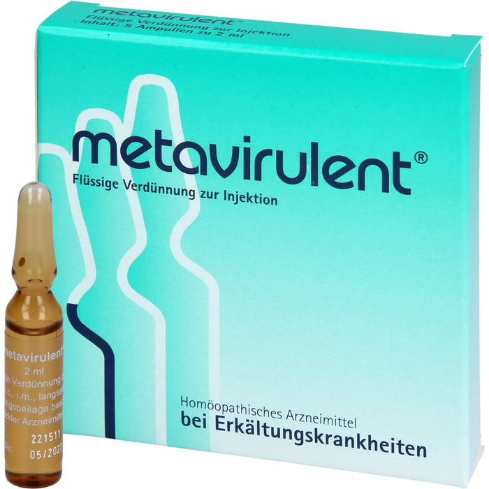 metavirulent flüssige Verdünnung bei Erkältungskrankheiten, 5 pcs. Ampoules