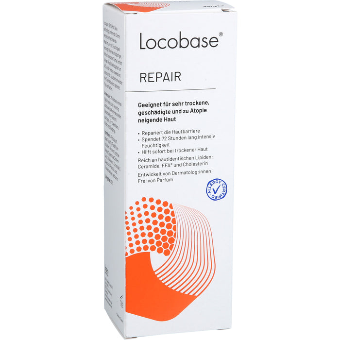 Locobase Repair Creme für sehr trockene, geschädigte, zu Atopie neigende Haut, 100 g Cream