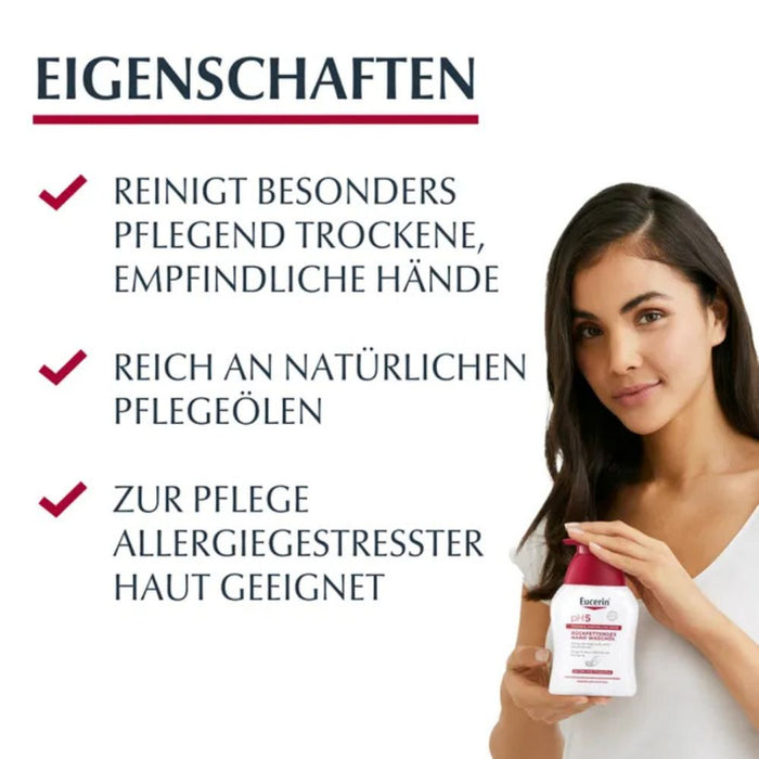 Eucerin pH5 Hand-Waschöl für empfindliche, trockene Haut, 250 ml Oil