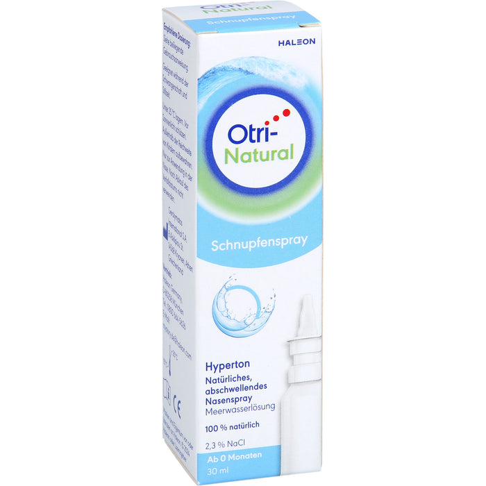 OtriNatural Schnupfenspray hypertones natürliches abschwellendes Meerwasserspray, 30 ml Solution