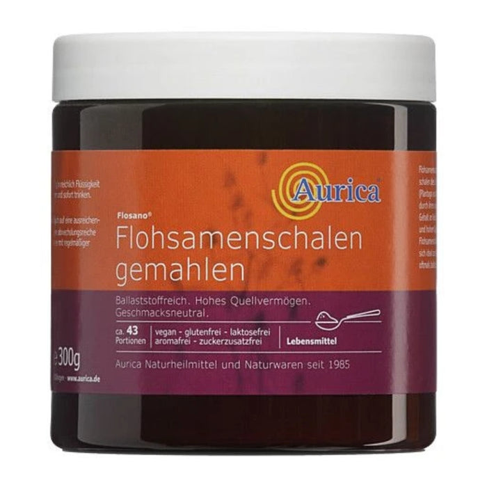 Aurica Flohsamenschalen gemahlen Pulver, 300 g Pulver