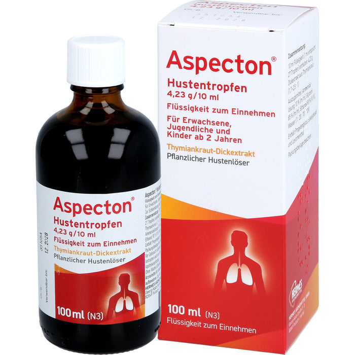 Aspecton Hustentropfen bei Husten und akuter Bronchitis, 100 ml Solution
