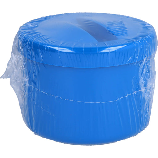 Prothesenbehälter Kunstst.m.Deckel u.Einsatz blau, 1 St 