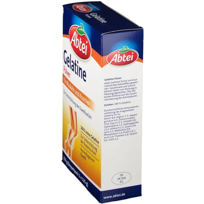 Abtei Gelatine Plus Pulver für Muskeln und Knochen, 250 g Poudre