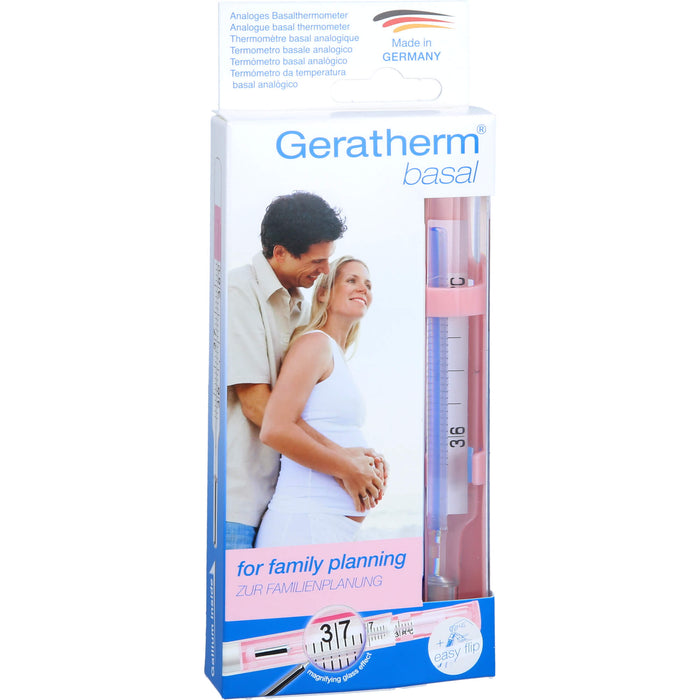 Geratherm Basal analoges Basalthermometer zur Familienplanung, 1 St. Fieberthermometer