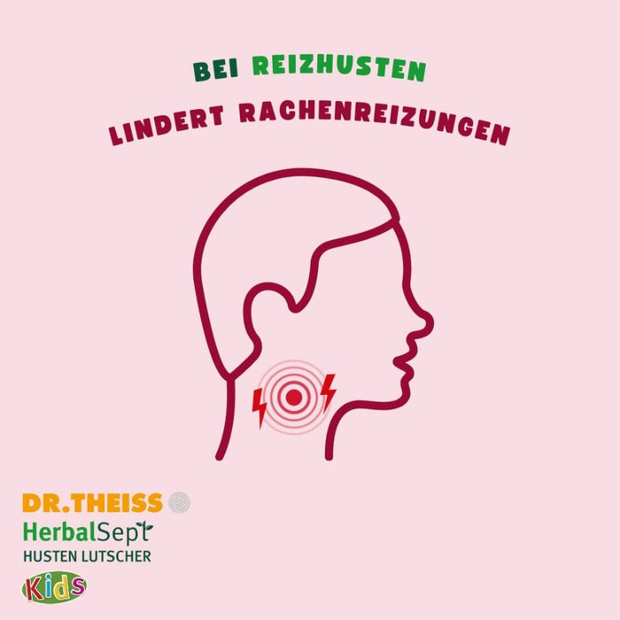 DR. THEISS Hedelix Herbalsept Hals Lutscher Kids bei Halsbeschwerden und Heiserkeit, 6 pcs. Lollipop