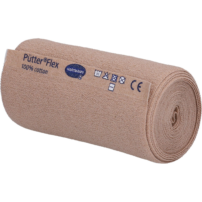 PütterFlex Binde 10 cm x 5 m besonders dünne bi-elastische Kurzzugbinde, 10 pcs. Bandage