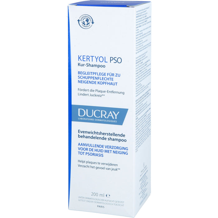 KERTYOL PSO ausgleichendes Kur-Shampoo für zu Schuppenflechte neigende Kopfhaut, 200 ml Shampoo