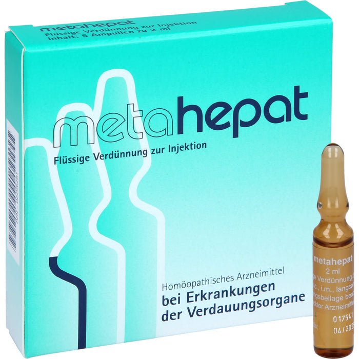 Metahepat flüssige Verdünnung bei Erkrankungen der Verdauungsorgane, 5 pcs. Ampoules
