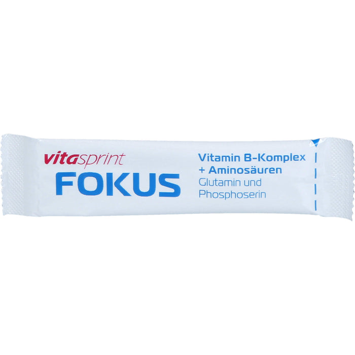 Vitasprint Fokus Direktsticks Vitamin B5 für mentale Leistungsfähigkeit, Konzentration und Energie, 20 pcs. Sachets