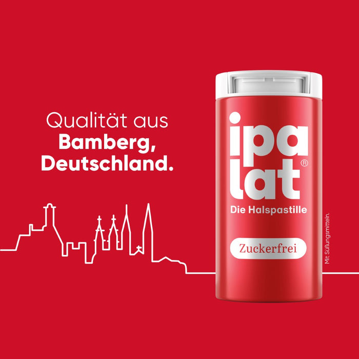 ipalat Die Halspastille Zuckerfrei: Naturkraft bewährt bei Heiserkeit & Hustenreiz, 40 pc Pastilles