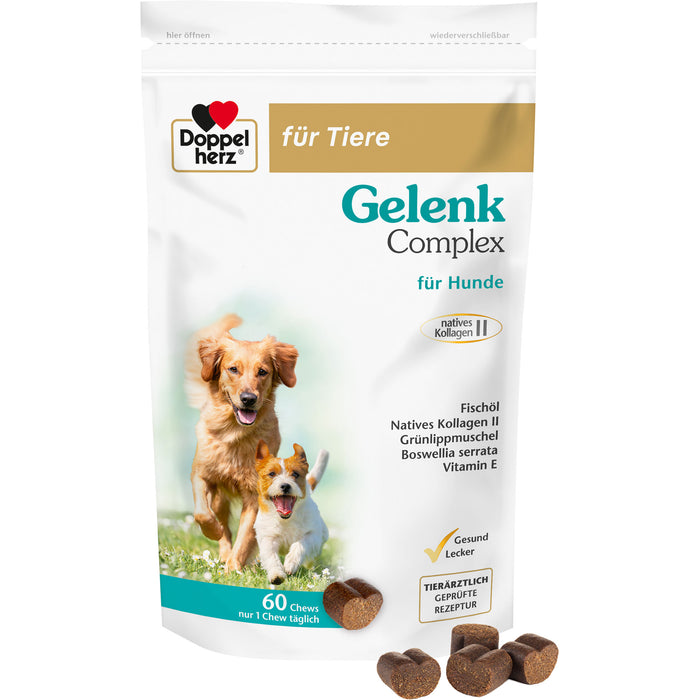 Doppelherz für Tiere Gelenk Complex Chews für Hunde, 60 St. Packung