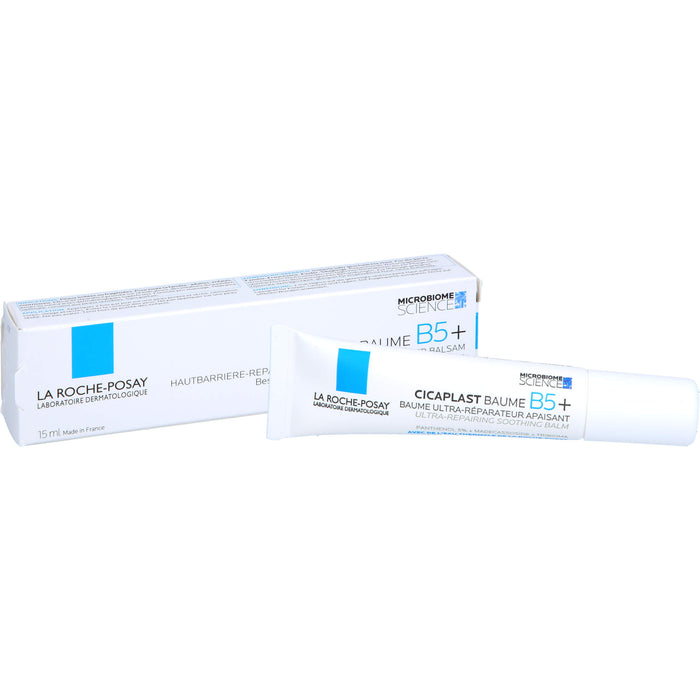La Roche-Posay Cicaplast Baume B5+ reparierende Creme für geschädigte und irritierte Haut, 15 ml Cream
