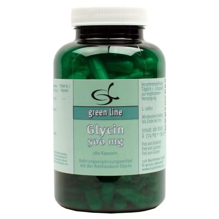 Green Line Nutritheke Glycin 500 mg Kapseln, 180 St. Kapseln