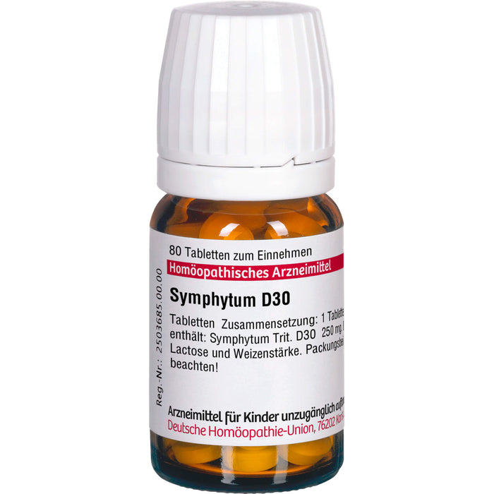 Symphytum D30 DHU Tabletten, 80 pc Tablettes