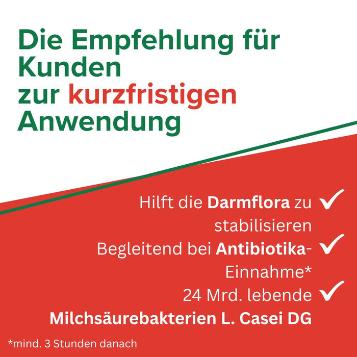 Enterolactis Plus - natürliche Versorgung der Darmflora und des Darmmikrobioms mit L. Casei DG - 24 Mrd. lebende Zellen pro Kapsel - laktosefrei & glutenfrei, 30 pc Capsules