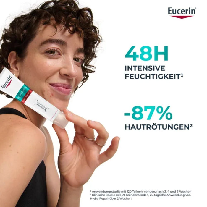Eucerin Dermopure Hydra Repair Feuchtigkeitspflege für zu Akne neigende Haut, 40 ml Creme