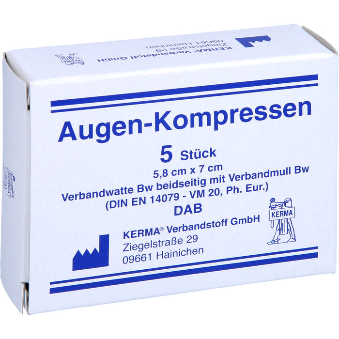 AUGENKOMPRESSEN 5,8x7CM UNSTERIL, 5 St KOM