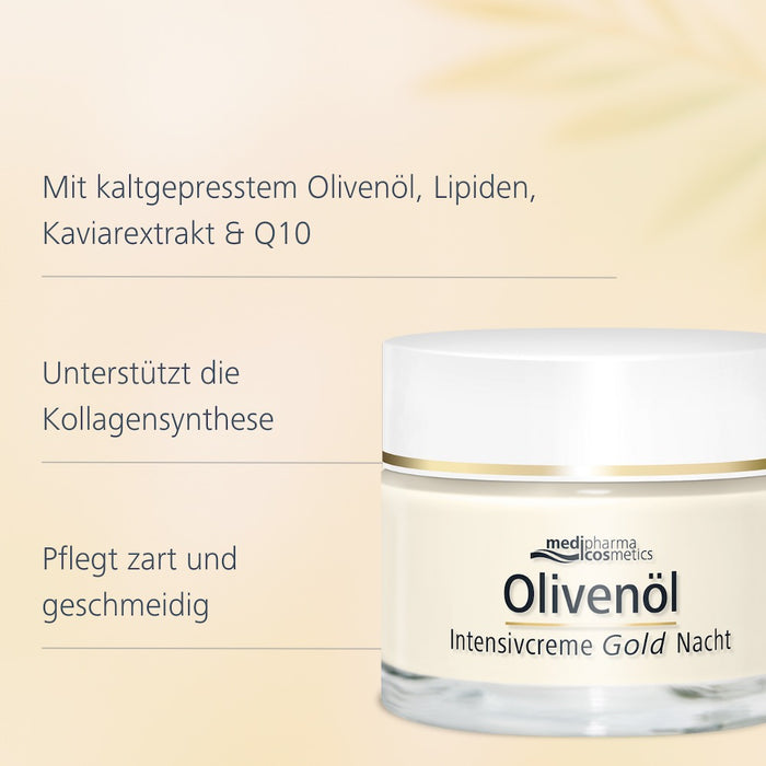 Olivenöl Intensivcreme Gold ZELL-AKTIV Nachtcreme, 50 ml Cream