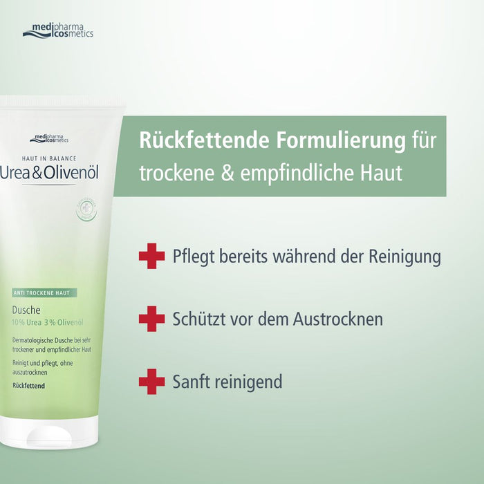 medipharma cosmetics Haut in Balance Urea & Olivenöl Dusche, 200 ml Duschgel