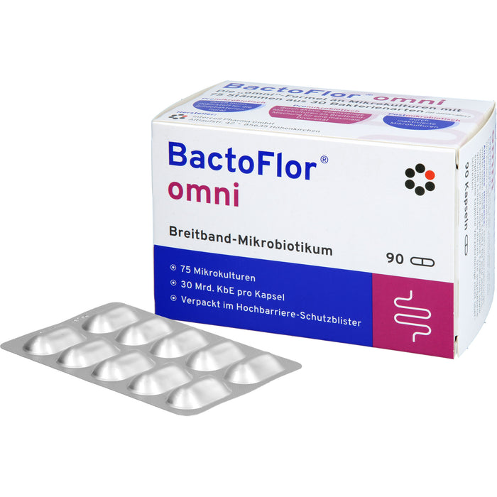 BactoFlor omni Hartkapseln Breitband-Mikrobiotikum, 90 pcs. Capsules