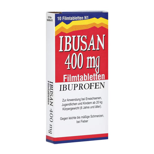 Ibusan 400 mg Filmtabletten bei Schmerzen und Fieber, 10 St. Tabletten